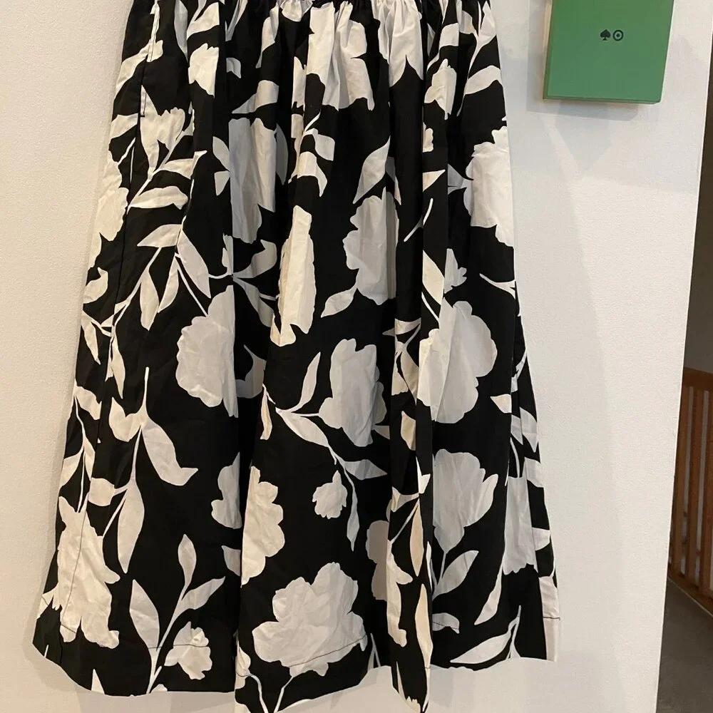 Classic Rose Midi Skirt - Kate Spade New York -Target Black/Cream - Picture 5 of 11